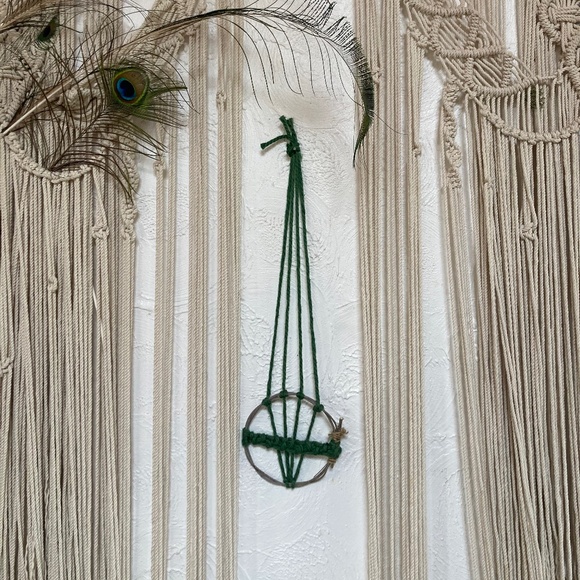 FourWinds Olive branch macrame weaving wall hanging handmade - Picture 1 of 6